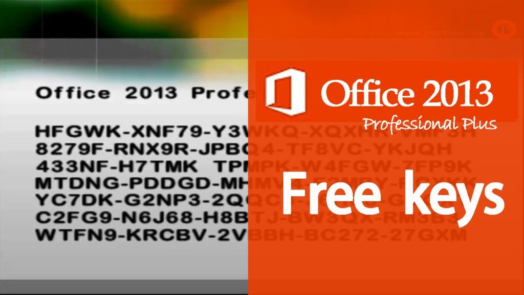 MS Office 2013 Professional Plus Product keys